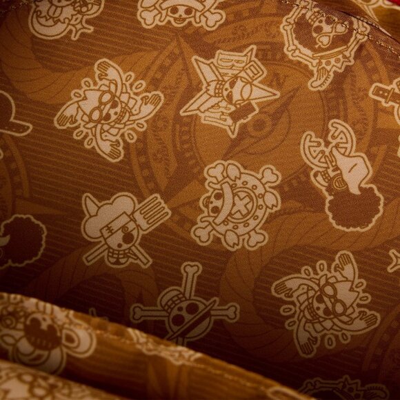 NWT Loungefly One Piece Compass-Shaped Mini Backpack & Monkey D. Luffy Wallet - Picture 7 of 8